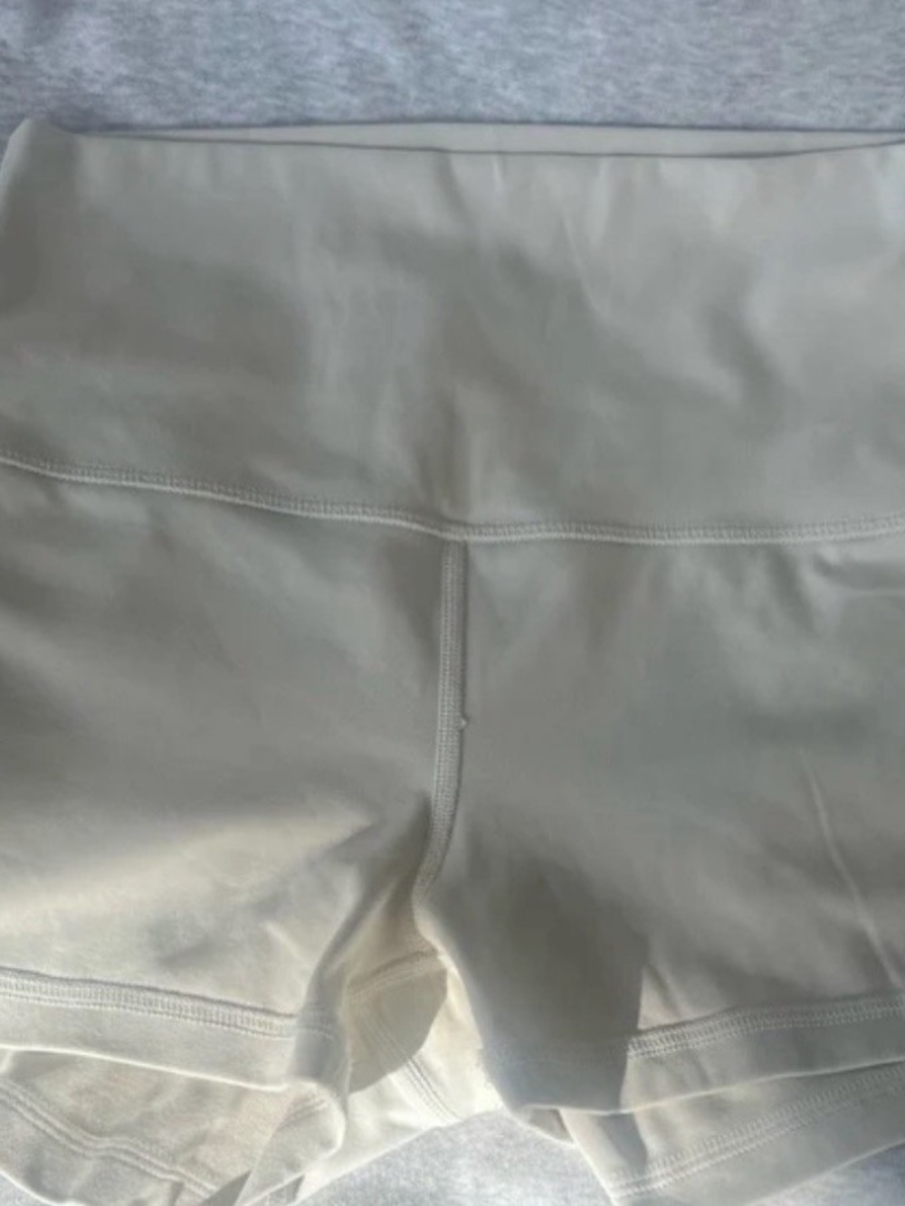 CRZ YOGA Cream High-Waist Bike Shorts